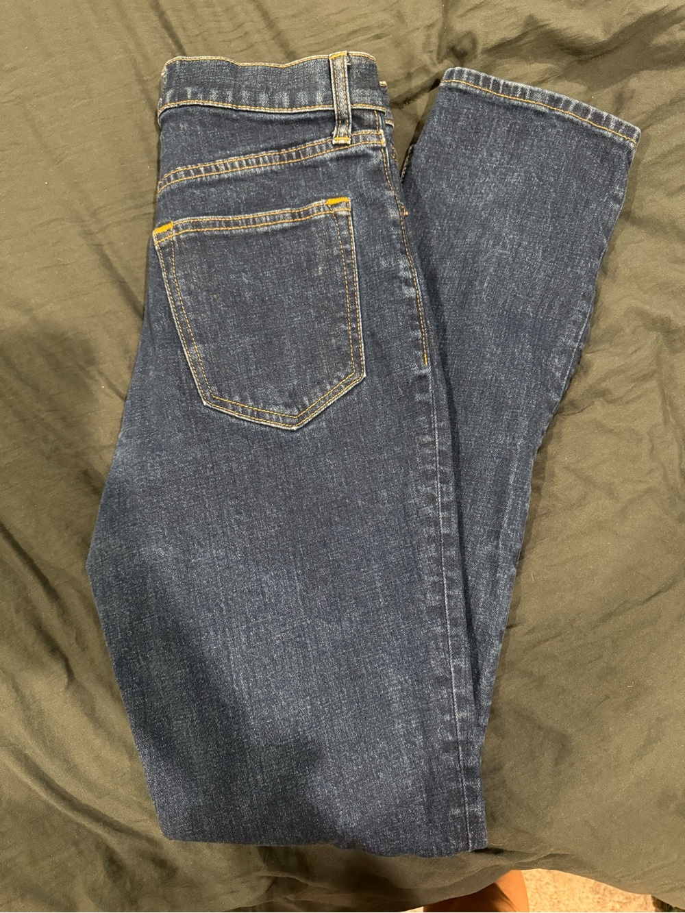 Abercrombie “The Slim Straight Ultra High Rise” Jean in dark wash